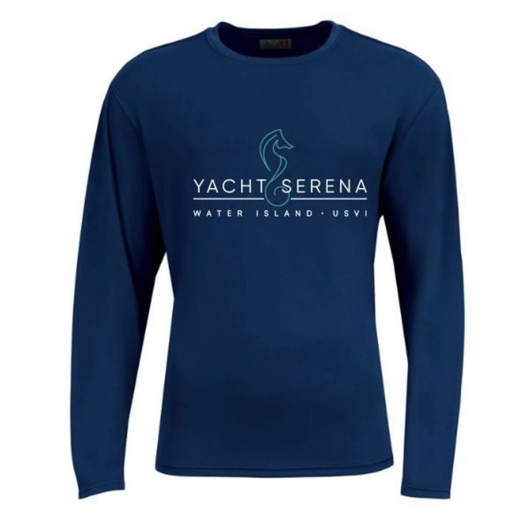 Yacht Serena Official Rashguard – ÎLE D’EAU Resortwear Collection⛵️ Navy, Unisex